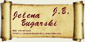 Jelena Bugarski vizit kartica